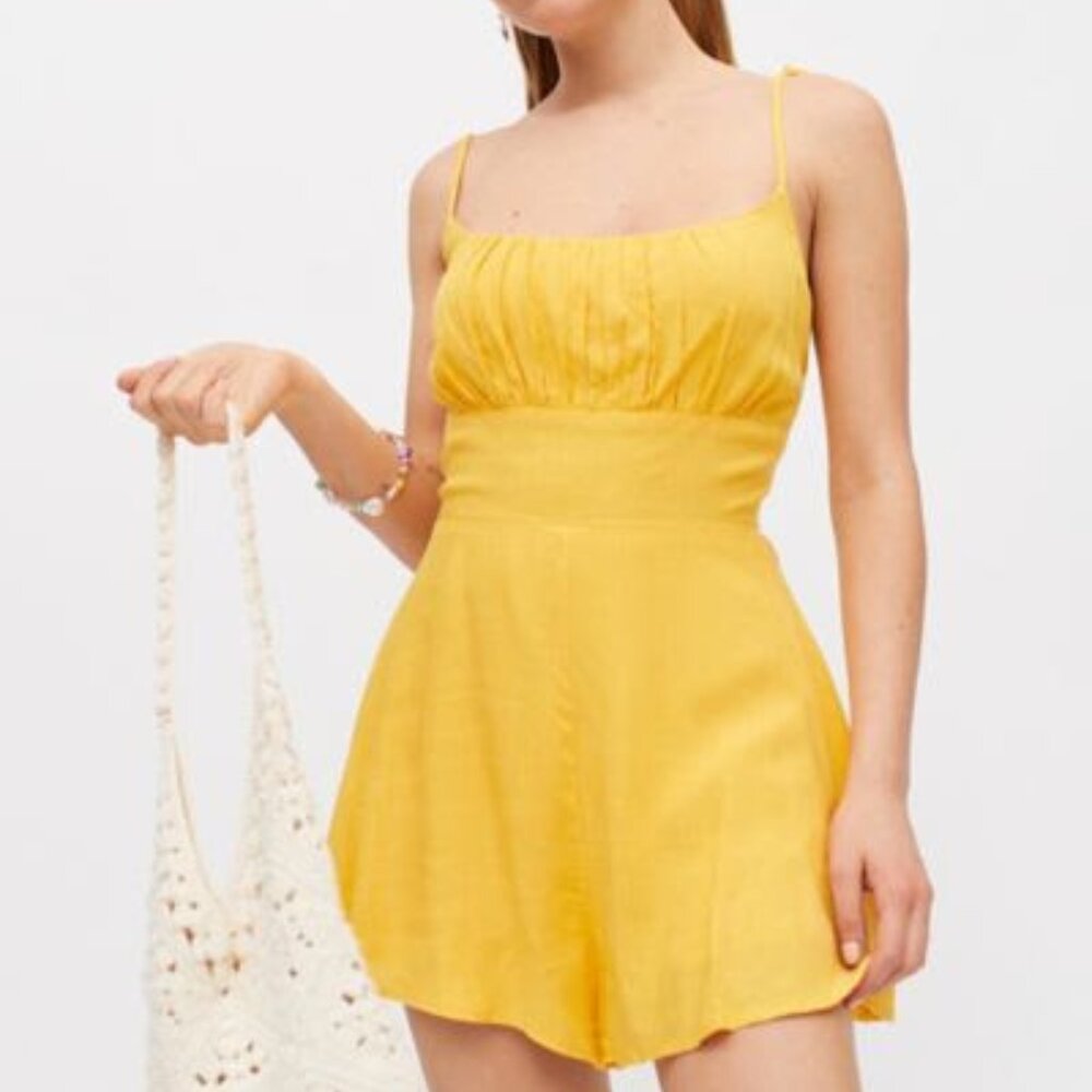 Urban Outfitters Tie-Shoulder Romper